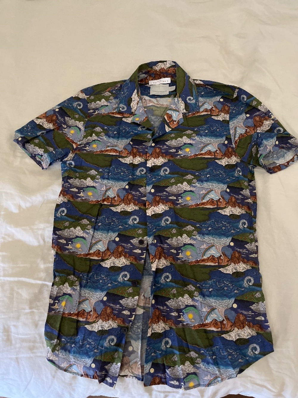 Liberty print short sleeve shirt